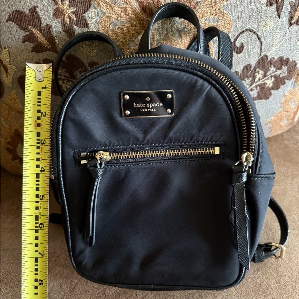 Kate Spade Elegant Black Mini Backpack - Picture 3 of 6